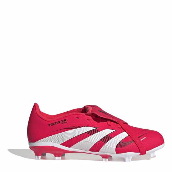 Adidas Predator League Fold-Over Tongue Childrens Firm Ground Football Boots Червено/Бяло Детски футболни бутонки