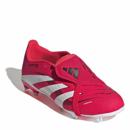 Adidas Predator League Fold-Over Tongue Childrens Firm Ground Football Boots Червено/Бяло Детски футболни бутонки