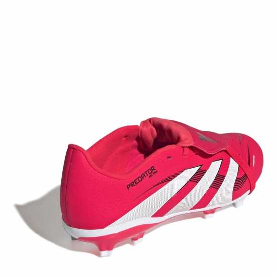 Adidas Predator League Fold-Over Tongue Childrens Firm Ground Football Boots Червено/Бяло Детски футболни бутонки