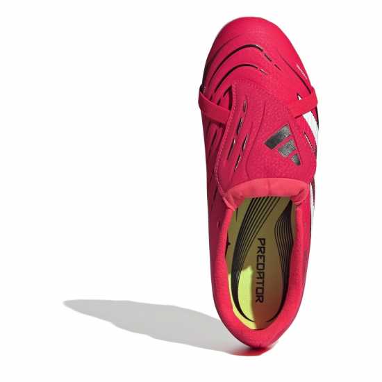 Adidas Predator League Fold-Over Tongue Childrens Firm Ground Football Boots Червено/Бяло Детски футболни бутонки