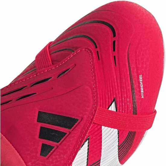 Adidas Predator League Fold-Over Tongue Childrens Firm Ground Football Boots Червено/Бяло Детски футболни бутонки