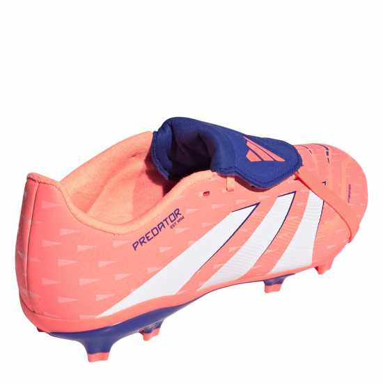 Adidas Predator League Fold-Over Tongue Childrens Firm Ground Football Boots Оранжево/Бяло Adidas Predator League Fold-Over Tongue Childrens Firm Ground Football Boots Оранжево/Бяло