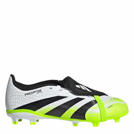 Детски футболни бутонки Adidas Predator League Fold-Over Tongue Childrens Firm Ground Football Boots White/Blk/Lemon Adidas Predator League Fold-Over Tongue Childrens Firm Ground Football Boots White/Blk/Lemon Детски футболни бутонки