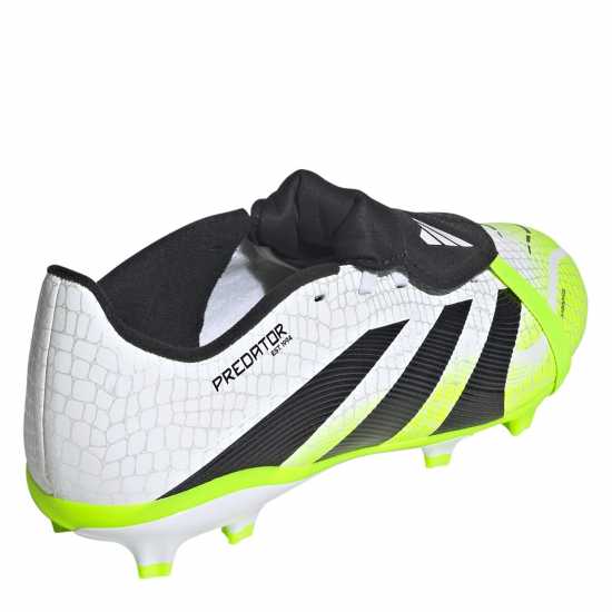 Детски футболни бутонки Adidas Predator League Fold-Over Tongue Childrens Firm Ground Football Boots White/Blk/Lemon Adidas Predator League Fold-Over Tongue Childrens Firm Ground Football Boots White/Blk/Lemon Детски футболни бутонки