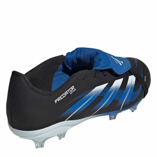 adidas Predator League Fold-Over Tongue Childrens Firm Ground Football Boots Черно/Синьо Adidas Predator League Fold-Over Tongue Childrens Firm Ground Football Boots Черно/Синьо