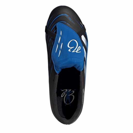 adidas Predator League Fold-Over Tongue Childrens Firm Ground Football Boots Черно/Синьо Adidas Predator League Fold-Over Tongue Childrens Firm Ground Football Boots Черно/Синьо