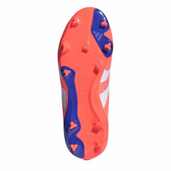 Adidas Predator 3 Childrens Laceless Firm Ground Football Boots Оранжево/Бяло 