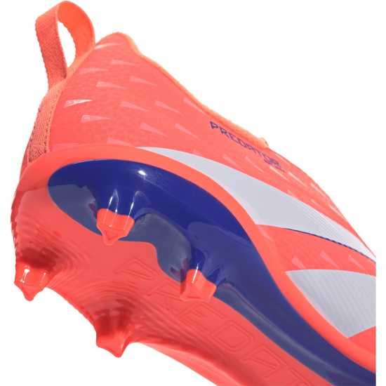 Adidas Predator 3 Childrens Laceless Firm Ground Football Boots Оранжево/Бяло 