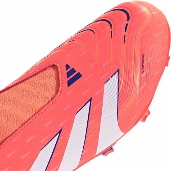 Adidas Predator 3 Childrens Laceless Firm Ground Football Boots Оранжево/Бяло 