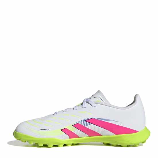 Adidas Predator Childrens Astro Turf Football Boots Бяло/Розово Детски футболни бутонки