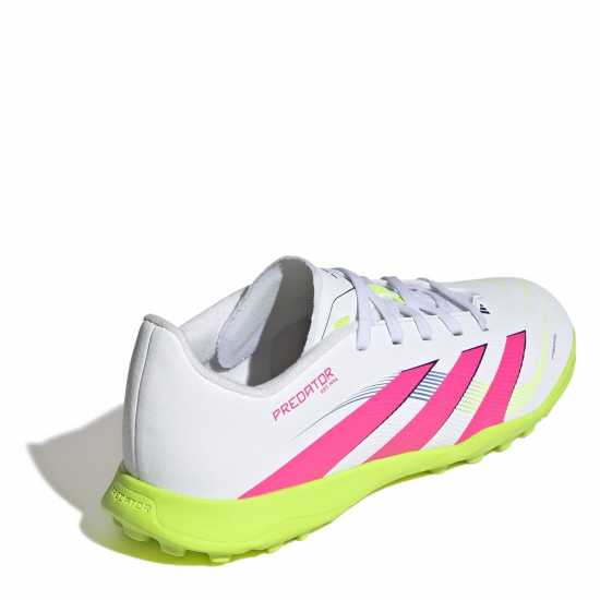 Adidas Predator Childrens Astro Turf Football Boots Бяло/Розово Детски футболни бутонки