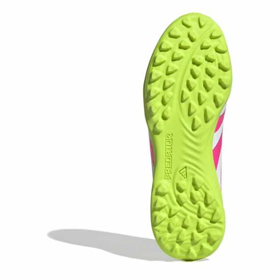 Adidas Predator Childrens Astro Turf Football Boots Бяло/Розово Детски футболни бутонки