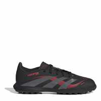 Adidas Predator Childrens Astro Turf Football Boots Черно/Сиво Детски футболни бутонки