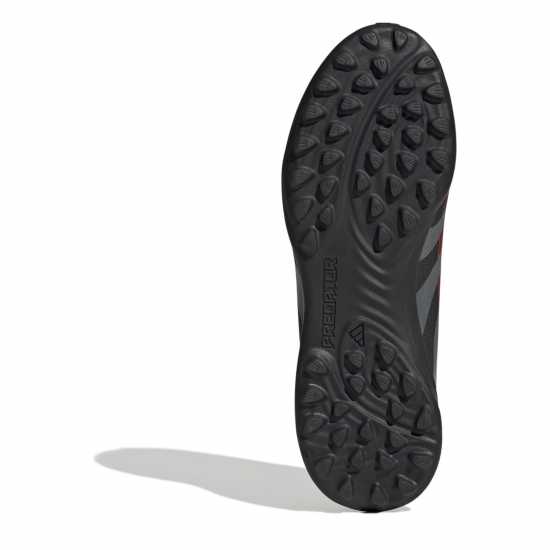 Adidas Predator Childrens Astro Turf Football Boots Черно/Сиво Детски футболни бутонки