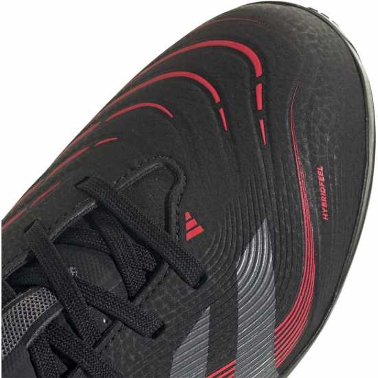 Adidas Predator Childrens Astro Turf Football Boots Черно/Сиво Детски футболни бутонки