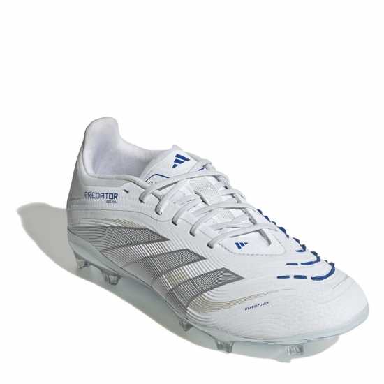Adidas Predator Elite Childrens Firm Ground Football Boots Бяло/сребро Детски футболни бутонки