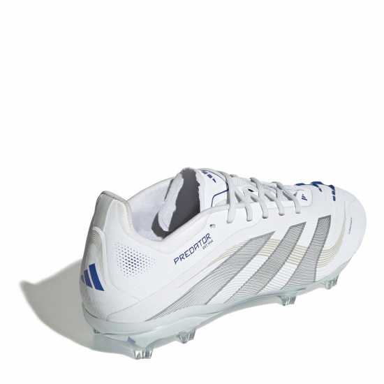 Adidas Predator Elite Childrens Firm Ground Football Boots Бяло/сребро Детски футболни бутонки