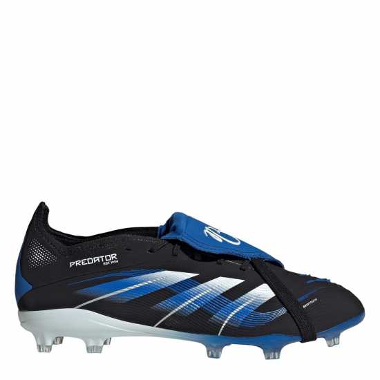 Adidas Predator Elite Fold-Over Tongue Childrens Firm Ground Football Boots Черно/Синьо 