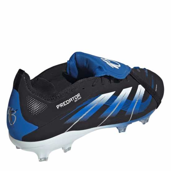 Adidas Predator Elite Fold-Over Tongue Childrens Firm Ground Football Boots Черно/Синьо 