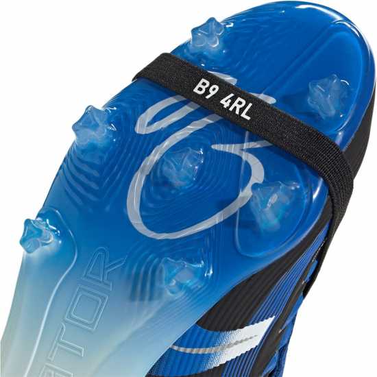 Adidas Predator Elite Fold-Over Tongue Childrens Firm Ground Football Boots Черно/Синьо 