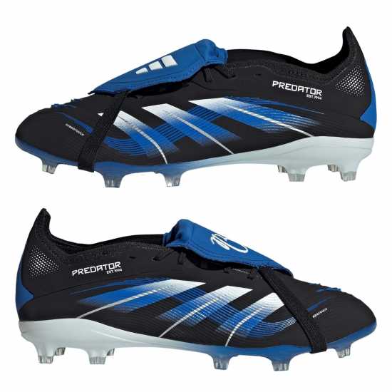Adidas Predator Elite Fold-Over Tongue Childrens Firm Ground Football Boots Черно/Синьо 
