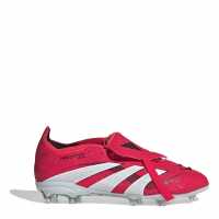Adidas Predator Elite Fold-Over Tongue Childrens Firm Ground Football Boots Червено/Бяло Детски футболни бутонки