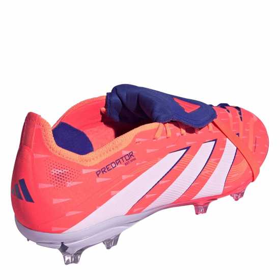 Adidas Predator Elite Fold-Over Tongue Childrens Firm Ground Football Boots Оранжево/Бяло 