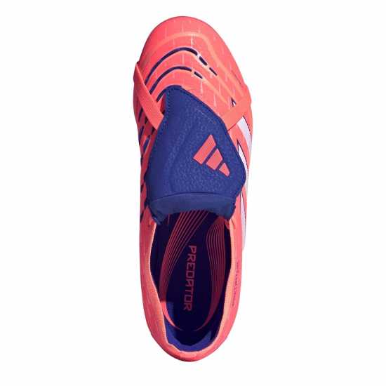 Adidas Predator Elite Fold-Over Tongue Childrens Firm Ground Football Boots Оранжево/Бяло 