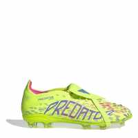 Adidas Predator Elite Fold-Over Tongue Childrens Firm Ground Football Boots Жълто/Розово Детски футболни бутонки