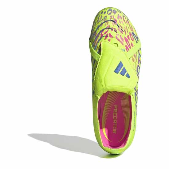 Детски футболни бутонки Adidas Predator Elite Fold-Over Tongue Childrens Firm Ground Football Boots Жълто/Розово Adidas Predator Elite Fold-Over Tongue Childrens Firm Ground Football Boots Жълто/Розово Детски футболни бутонки