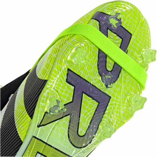 Adidas Predator Elite Fold-Over Tongue Childrens Firm Ground Football Boots White/Blk/Lemon Детски футболни бутонки