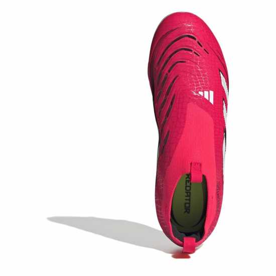 Adidas Predator Elite Laceless Childrens Firm Ground Football Boots Червено/Бяло 