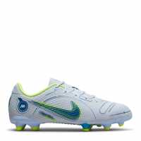 Nike Mercurial Vapor Academy Childrens Fg Football Boots Light Grey/Blue Футболни стоножки