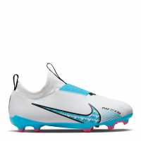 Nike Mercurial Vapor Academy Childrens Fg Football Boots White/Blue/Pink Футболни стоножки