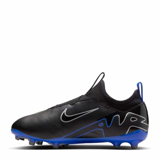 Nike Mercurial Vapor 15 Academy Firm Ground Football Boots Childrens Black/Chrome Детски футболни бутонки
