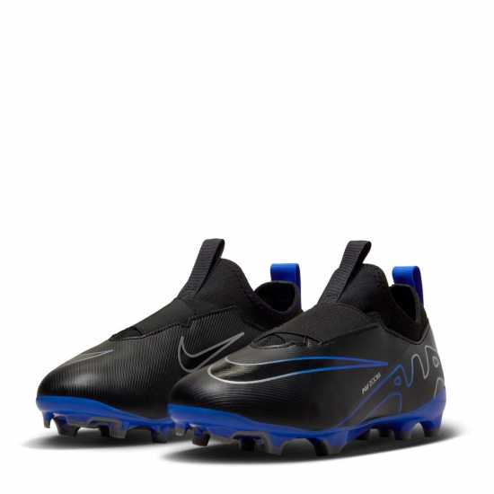 Nike Mercurial Vapor 15 Academy Firm Ground Football Boots Childrens Black/Chrome Детски футболни бутонки