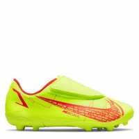 Nike Mercurial Vapor Club Childrens Fg Football Boots Volt/Crimson Детски футболни бутонки