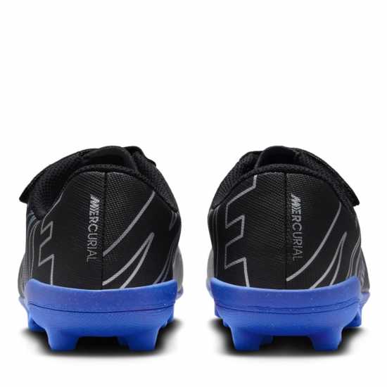 Nike Mercurial Vapor Club Childrens Firm Ground Football Boots Black/Chrome Детски футболни бутонки