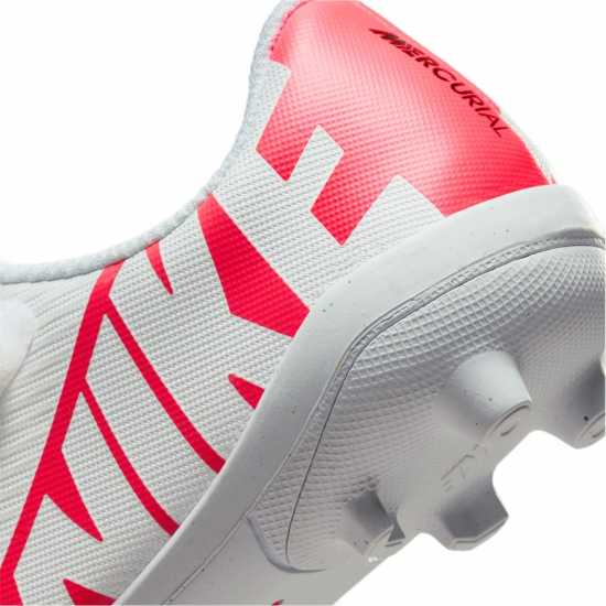 Nike Mercurial Vapor Club Childrens Firm Ground Football Boots Crimson/White Детски футболни бутонки