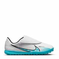 Nike Детски Маратонки Изкуствена Трева Mercurial Vapor Club Childrens Astro Turf Trainers White/Blue/Pink Футболни стоножки