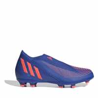 Adidas Predator .3 Laceless Childrens Fg Football Boots Blue/Orange Футболни стоножки