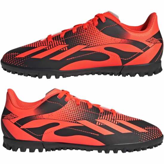 Adidas Детски Футболни Бутонки X Speedportal.4 Astro Turf Football Boots Kids Orange/Black Футболни стоножки