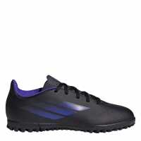 Adidas Детски Футболни Бутонки X Speedportal.4 Astro Turf Football Boots Kids Black/SonicInk Футболни стоножки