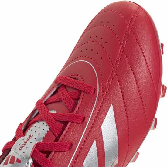 Adidas Goletto Viii Juniors Firm Ground Football Boots Red/Silver 