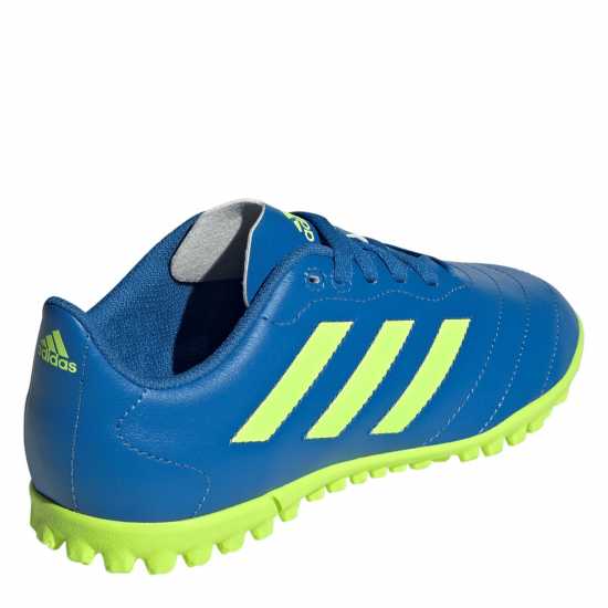 Adidas Детски Футболни Бутонки Goletto Viii Astro Turf Football Boots Kids Blue/Lemon Футболни стоножки