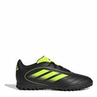 Adidas Goletto Viii Juniors Astro Turf Football Boots Black/Lemon Детски футболни бутонки