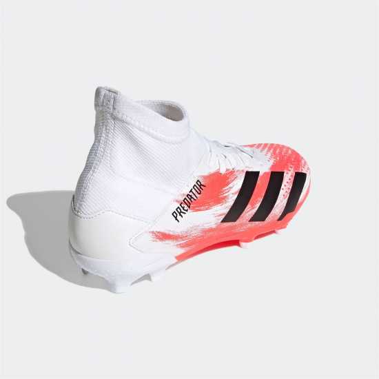 Adidas Predator 20.3 Childrens Fg Football Boots White/PopOrange Детски футболни бутонки