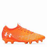 Under Armour Magnetico Club Juniors Firm Ground Football Boots Оранжево/Бяло Under Armour Magnetico Club Juniors Firm Ground Football Boots Оранжево/Бяло