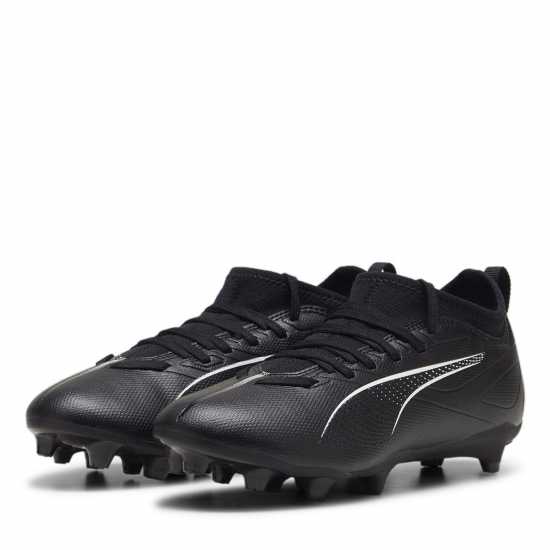 Puma Детски Футболни Бутонки Ultra Match Firm Ground Football Boots Juniors Черно/Бяло Детски футболни бутонки