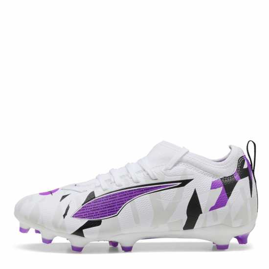 Puma Детски Футболни Бутонки Ultra Match Firm Ground Football Boots Juniors Бяло/Лилаво Puma Детски Футболни Бутонки Ultra Match Firm Ground Football Boots Juniors Бяло/Лилаво